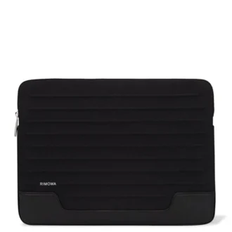 Bolso tipo bucket para portátil Flache Pouch en cuero y lona