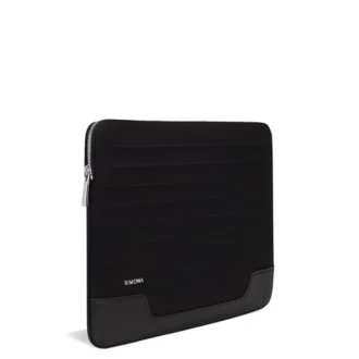 Bolso tipo bucket para portátil Flache Pouch en cuero y lona