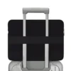 Bolso tipo bucket para portátil Flache Pouch en cuero y lona Bolso tipo bucket para portátil Flache Pouch en cuero y lona