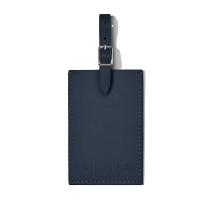 Etiquetas de equipaje personalizadas de cuero azul denim Etiquetas de equipaje personalizadas de cuero azul denim