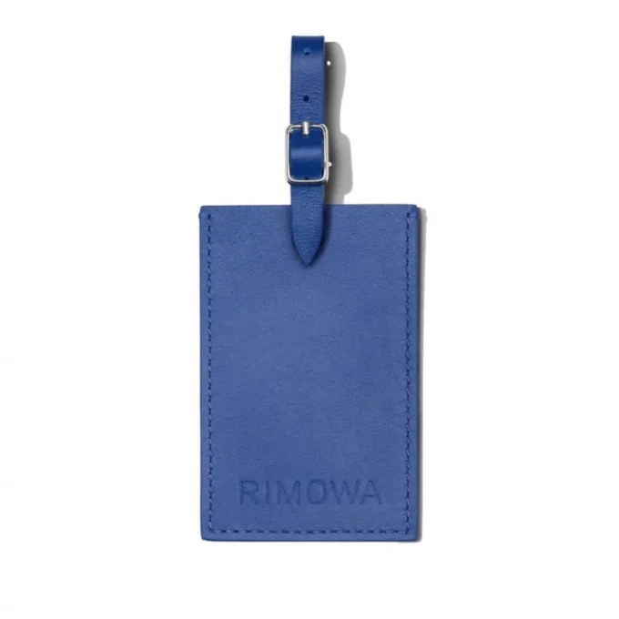 Etiquetas de equipaje personalizadas de cuero azul océano Etiquetas de equipaje personalizadas de cuero azul océano
