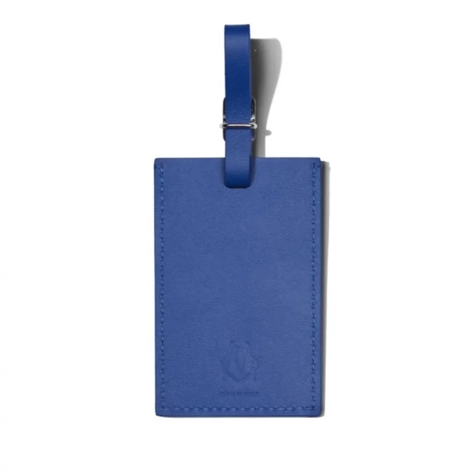 Etiquetas de equipaje personalizadas de cuero azul océano Etiquetas de equipaje personalizadas de cuero azul océano