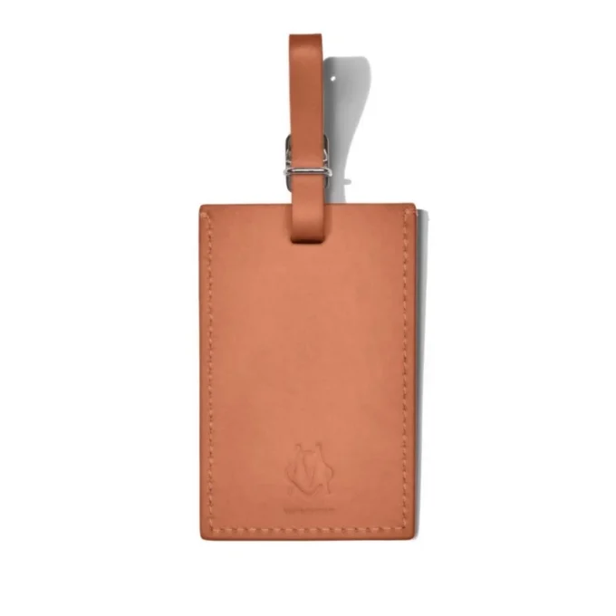 Etiquetas de equipaje personalizadas de cuero marrón coñac Marrón Etiquetas de equipaje personalizadas de cuero marrón coñac Marrón