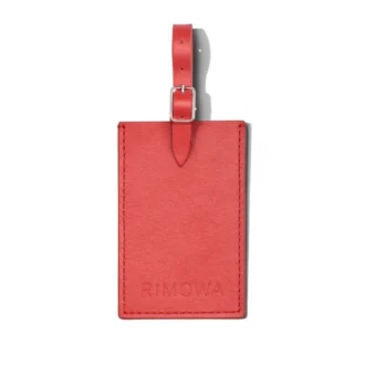 Etiquetas de equipaje personalizadas de cuero Red Paprika