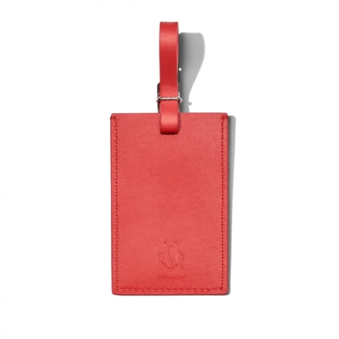 Etiquetas de equipaje personalizadas de cuero Red Paprika Etiquetas de equipaje personalizadas de cuero Red Paprika