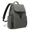 Flap grande en nailon y cuero Mochila