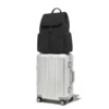 Flap grande en nailon y cuero Mochila Flap grande en nailon y cuero Mochila