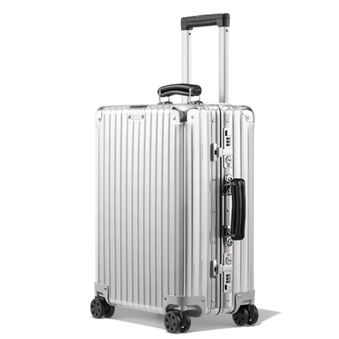 Maleta de cabina clásica de aluminio
