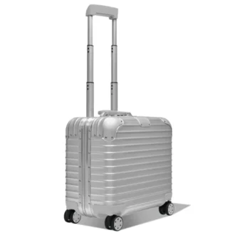 Maletín compacto convertible con ruedas original en maleta de aluminio