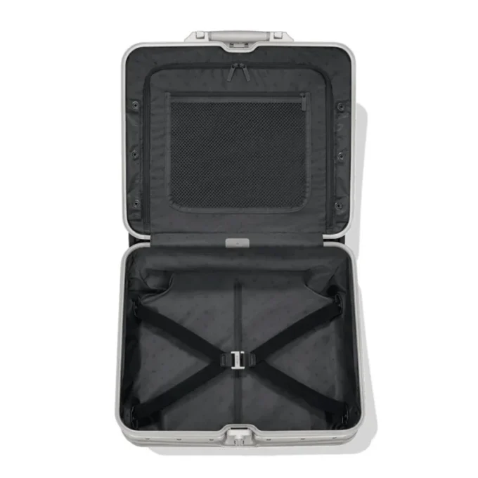 Maletín compacto convertible con ruedas original en maleta de aluminio Maletín compacto convertible con ruedas original en maleta de aluminio
