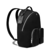 Mochila mediana de cuero y lona Mochila mediana de cuero y lona