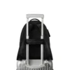 Mochila mediana de cuero y lona Mochila mediana de cuero y lona