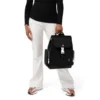 Never Still Small Flap en Leder & Canvas Rucksack Never Still Small Flap en Leder & Canvas Rucksack