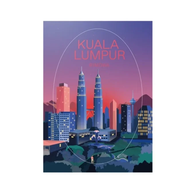 Pegatina de Kuala Lumpur Pegatinas para equipaje